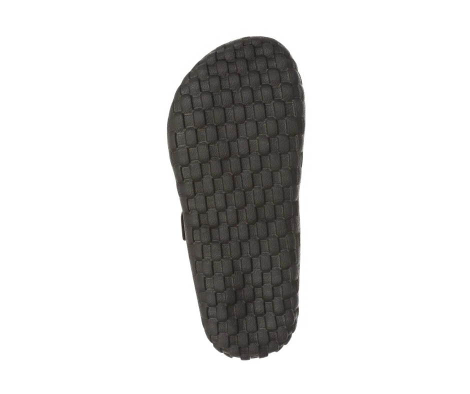 Brun dame slip on sandal fra MBT med ergonomisk fodseng