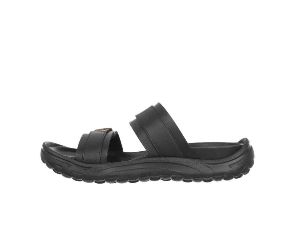 Sort dame slip on sandal fra MBT med ergonomisk fodseng