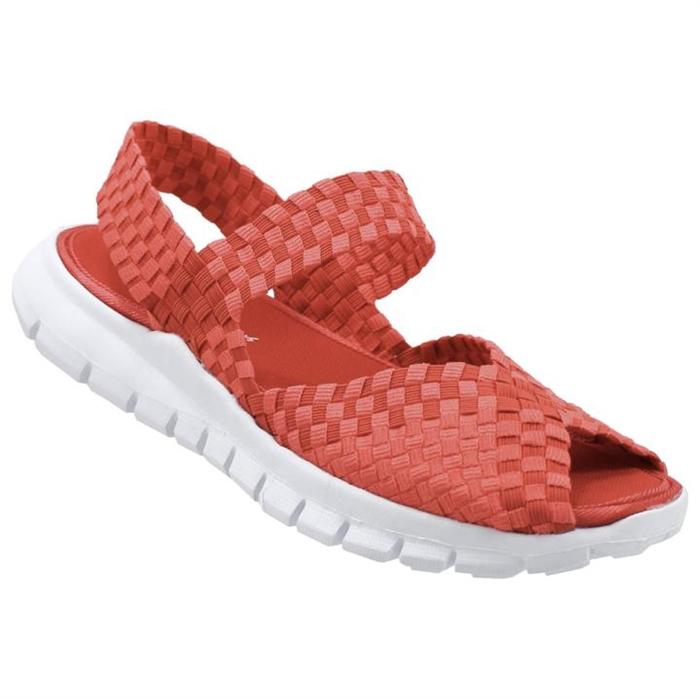 Rød sandal med memoryfoam