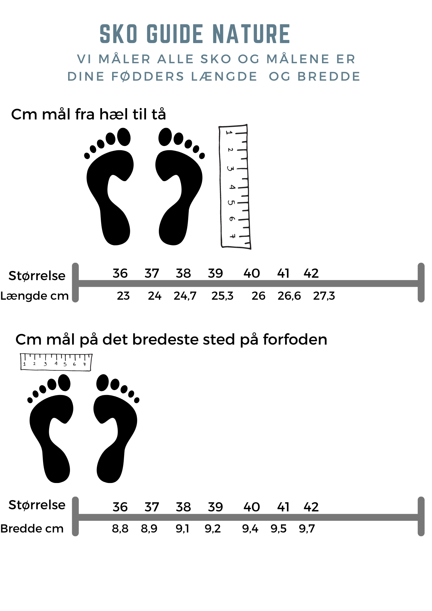 Sort lædersandal fra Nature med god bredde