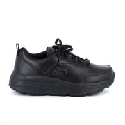 Skechers Work i sort skind med max cushioning såler