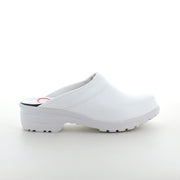 Hvid skind træsko uden kap