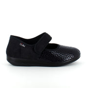 Bred ballerina med velcro og plads