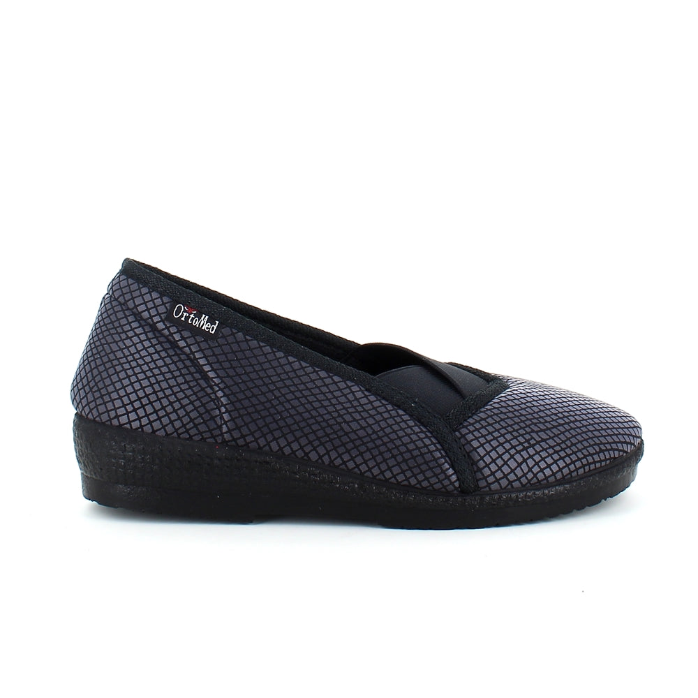 Bred slip on sko fra Ortomed