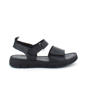 Lækker blød og fleksibel skindsandal i sort fra Relaxshoe