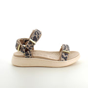 Smart sandal fra Woden med leopartprint