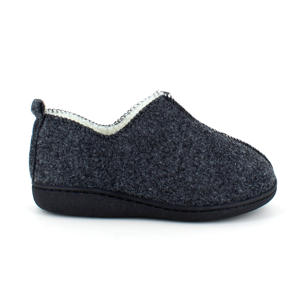 Meget blød og behagelig mørkegrå hjemmesko