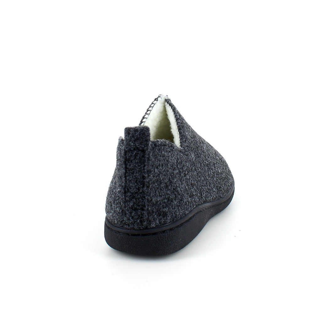 Meget blød og behagelig mørkegrå hjemmesko