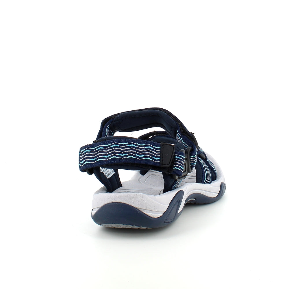 Blå sportssandal fra CMP med striber og god bredde