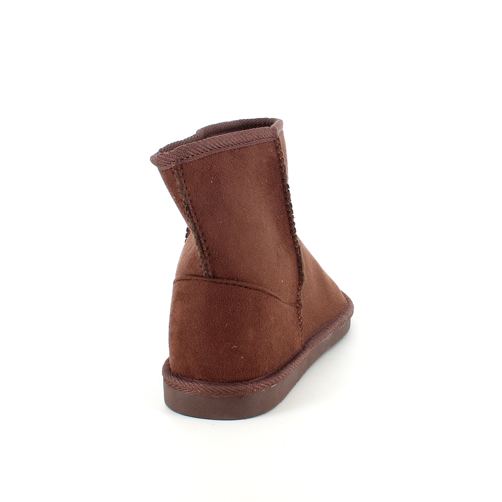 Mørkebrun bamsestøvle med blødt foer