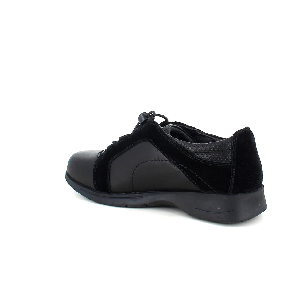 Skind gåsko fra Green Comfort med elastik snørre og god svangstøtte