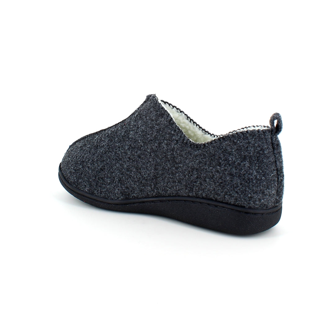 Meget blød og behagelig mørkegrå hjemmesko