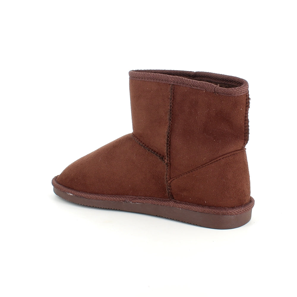 Mørkebrun bamsestøvle med blødt foer