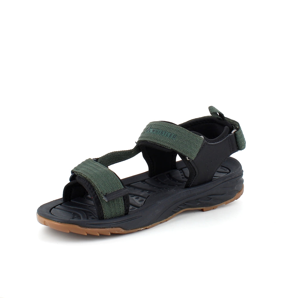 Grøn sporty sandal fra Whistler med tre regulerbare remme