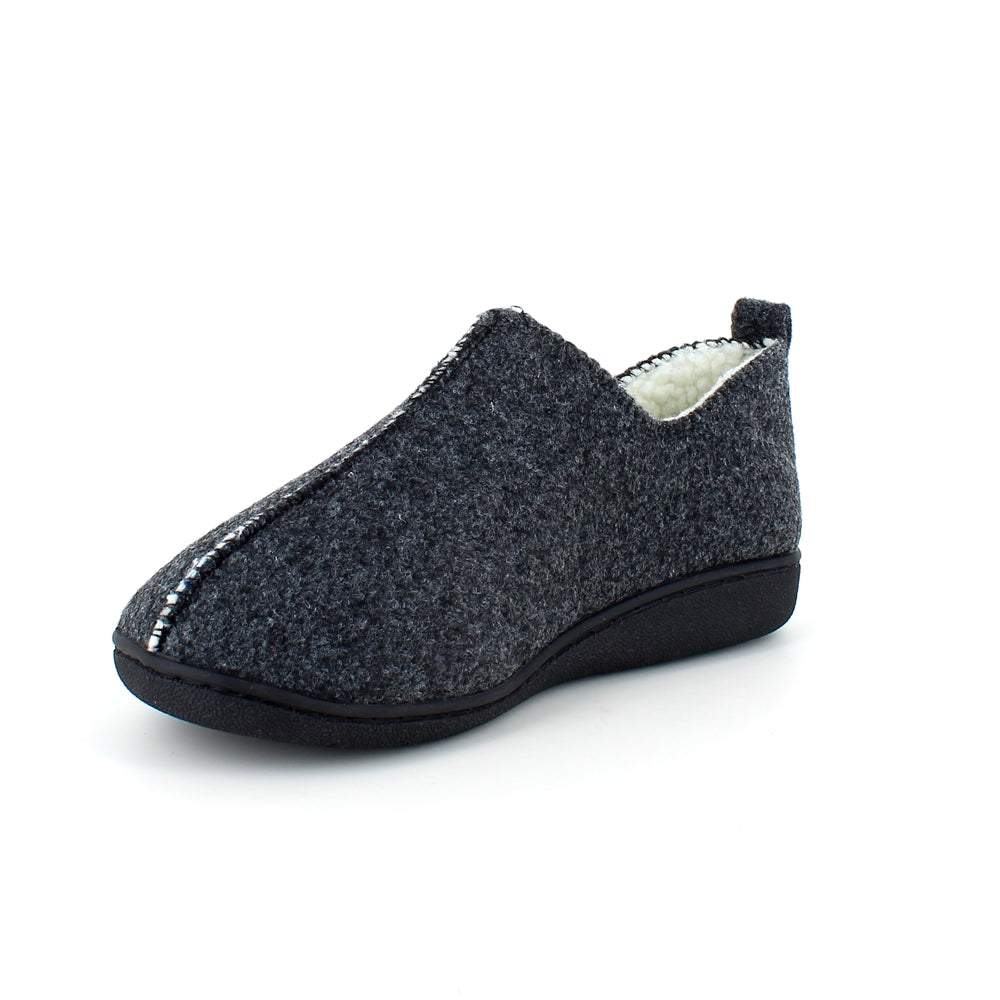 Meget blød og behagelig mørkegrå hjemmesko