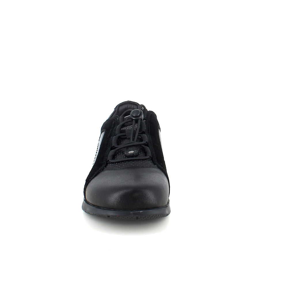 Skind gåsko fra Green Comfort med elastik snørre og god svangstøtte