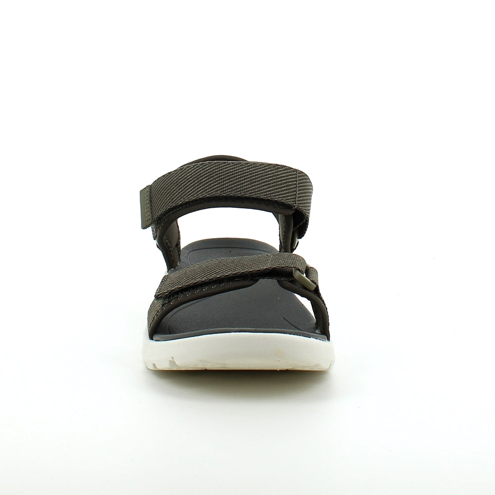 Olivengrøn let sandal med brede remme fra Cruz