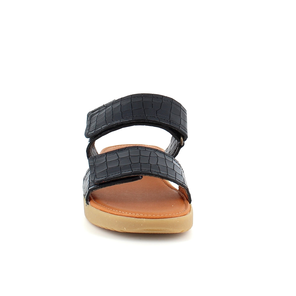 Lædersandal fra Nature med mønster i de tre indstillige remme