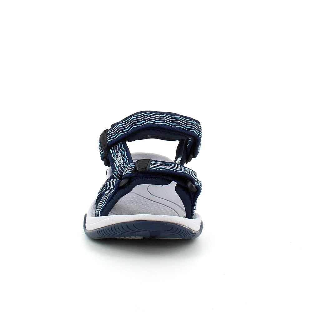 Blå sportssandal fra CMP med striber og god bredde