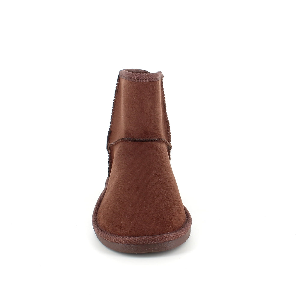 Mørkebrun bamsestøvle med blødt foer