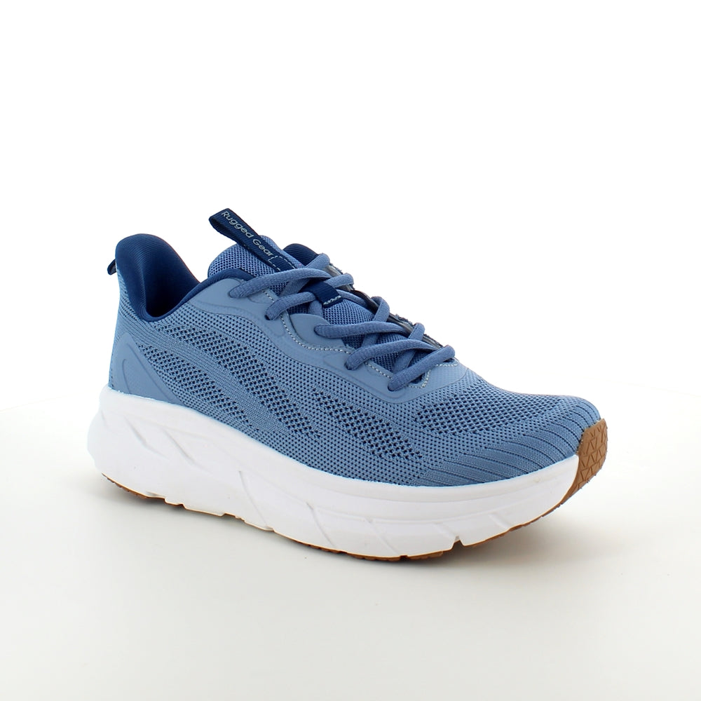 Lyseblå åndbar sko med god bredde