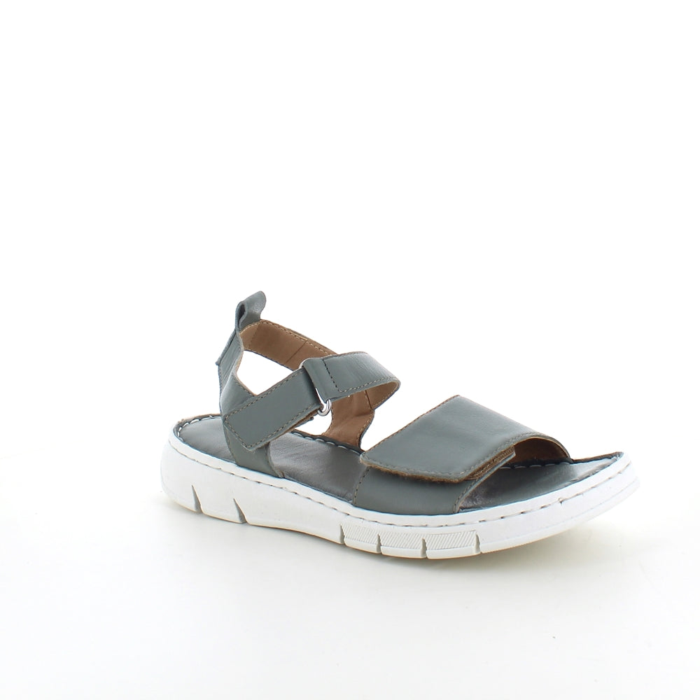 Lækker blød og fleksibel skindsandal i grøn fra Relaxshoe