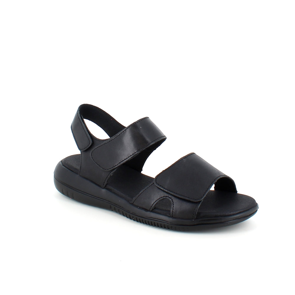 Sort skindsandal fra Green Comfort