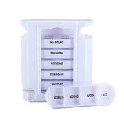 Pilleæske til 7 dage i kompakt æske