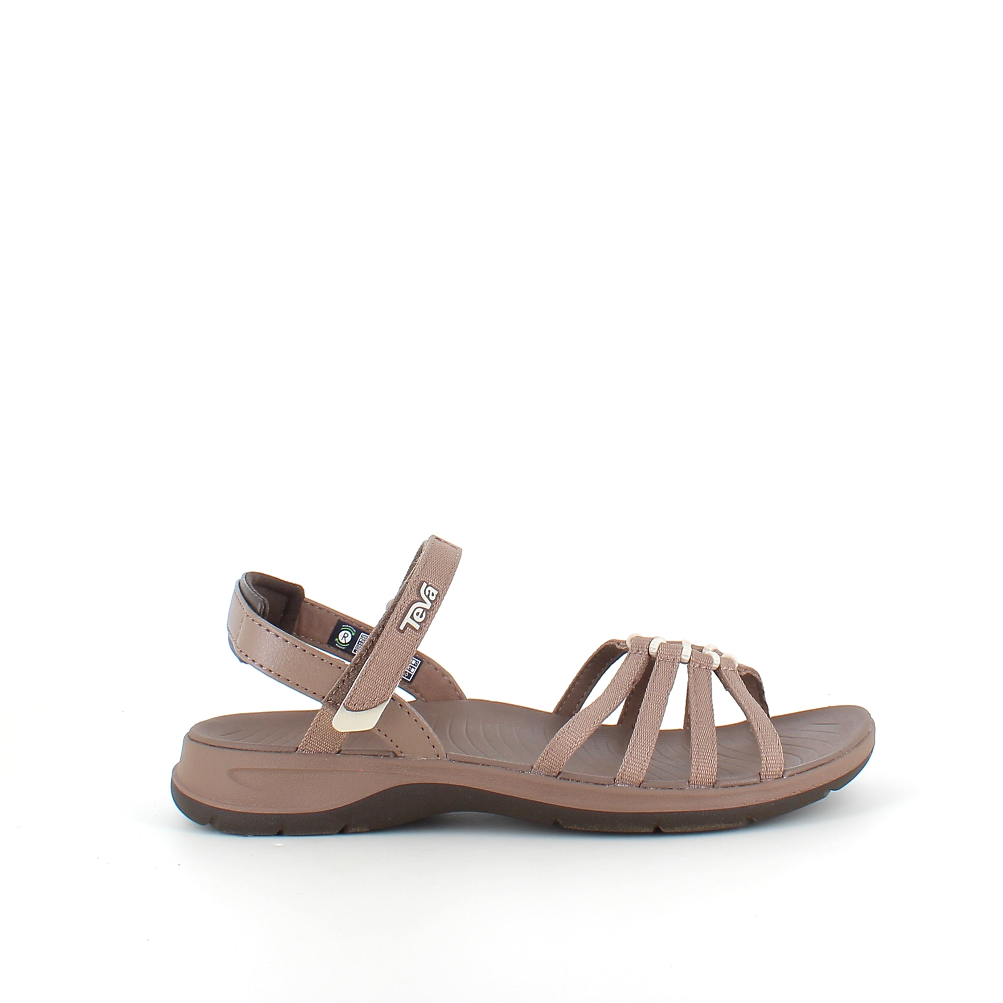 Brun Teva Tirra Traveler sandal med svangstøtte, letvægt og perfekt pasform