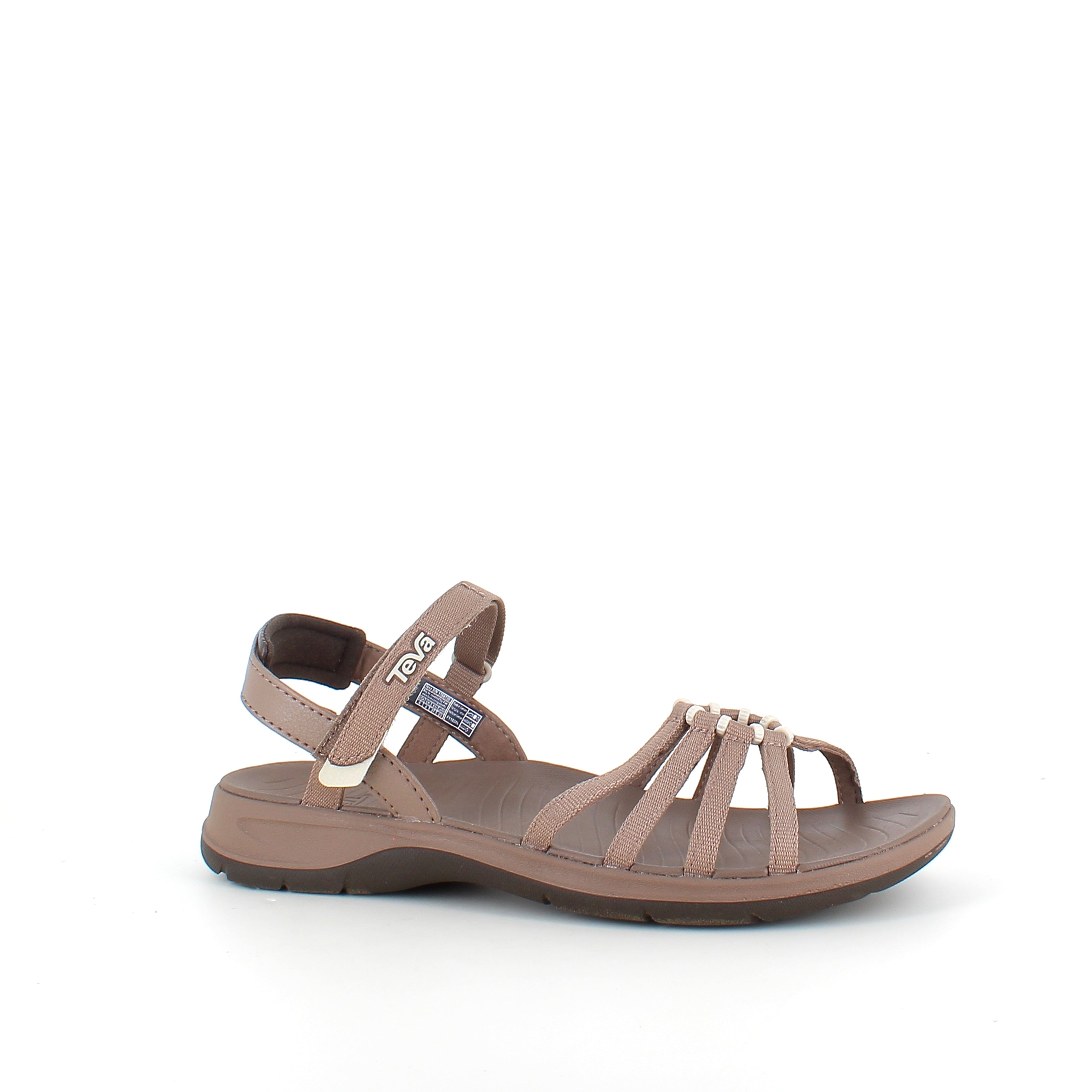 Brun Teva Tirra Traveler sandal med svangstøtte, letvægt og perfekt pasform