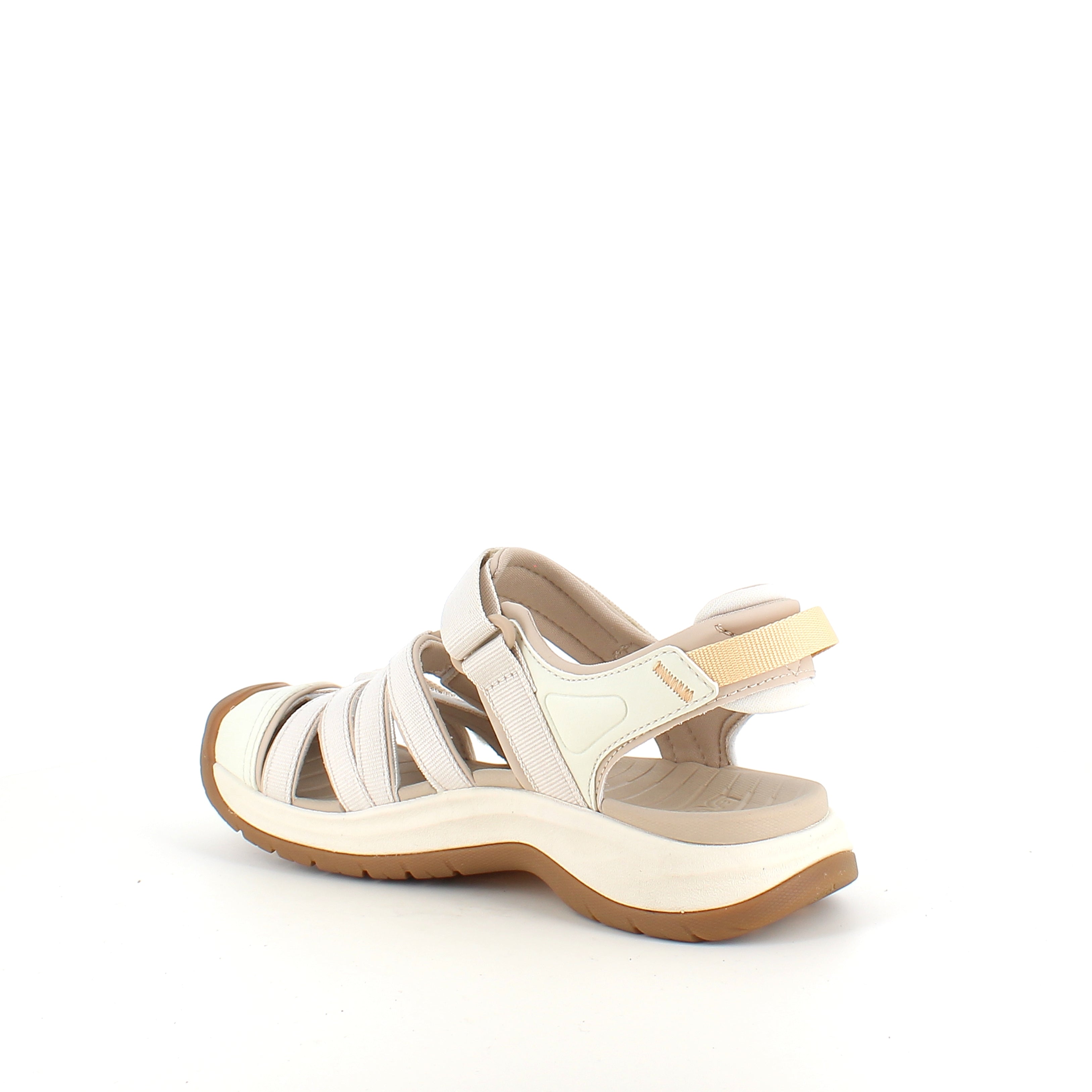 Beige Teva Tirra lukket sandal med tåbeskyttelse, svangstøtte og stødabsorbering