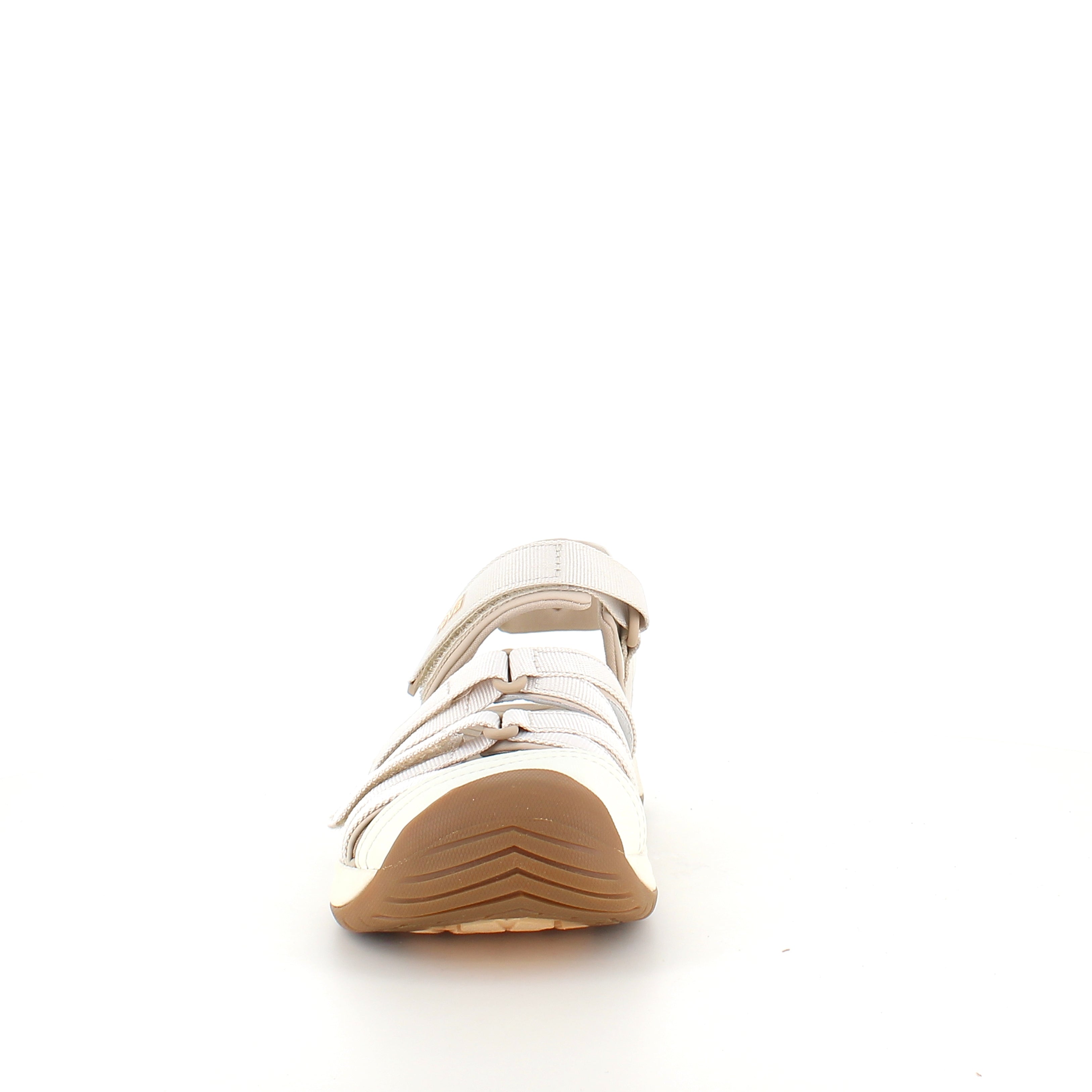 Beige Teva Tirra lukket sandal med tåbeskyttelse, svangstøtte og stødabsorbering