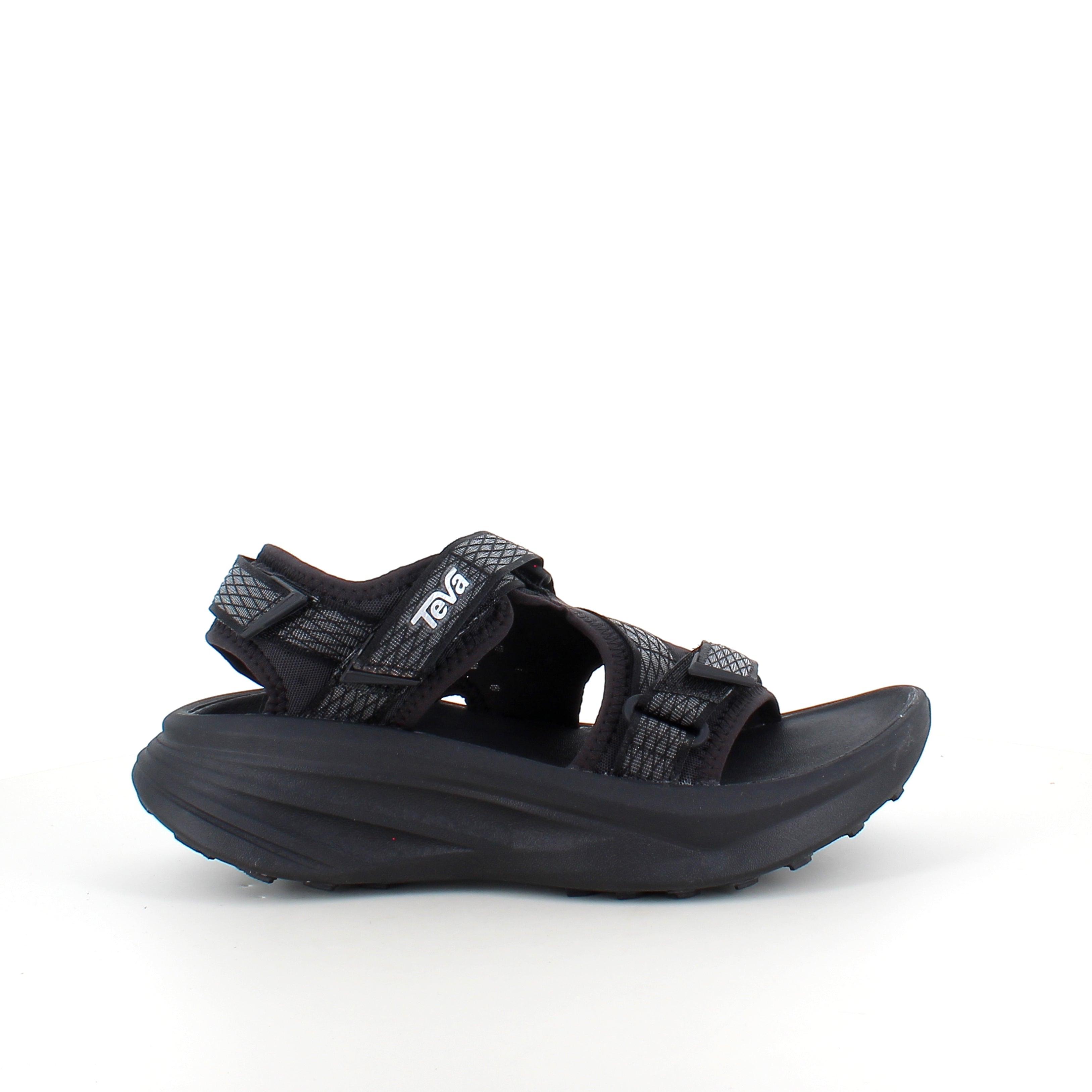 Sort Teva sandal med maksimal stødabsorbering og sikkert greb