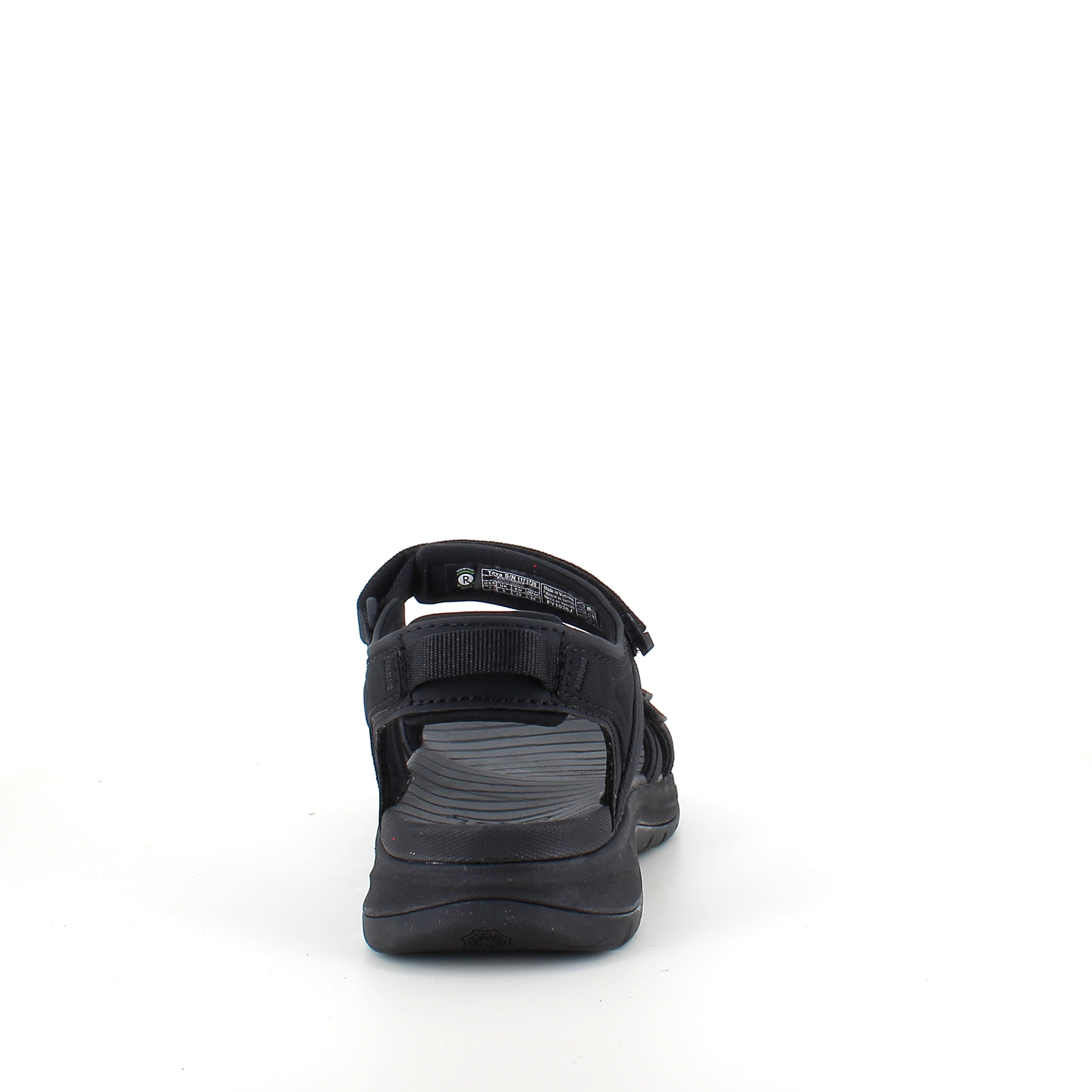 Sort Teva sandal med svangstøtte og ekstra komfort