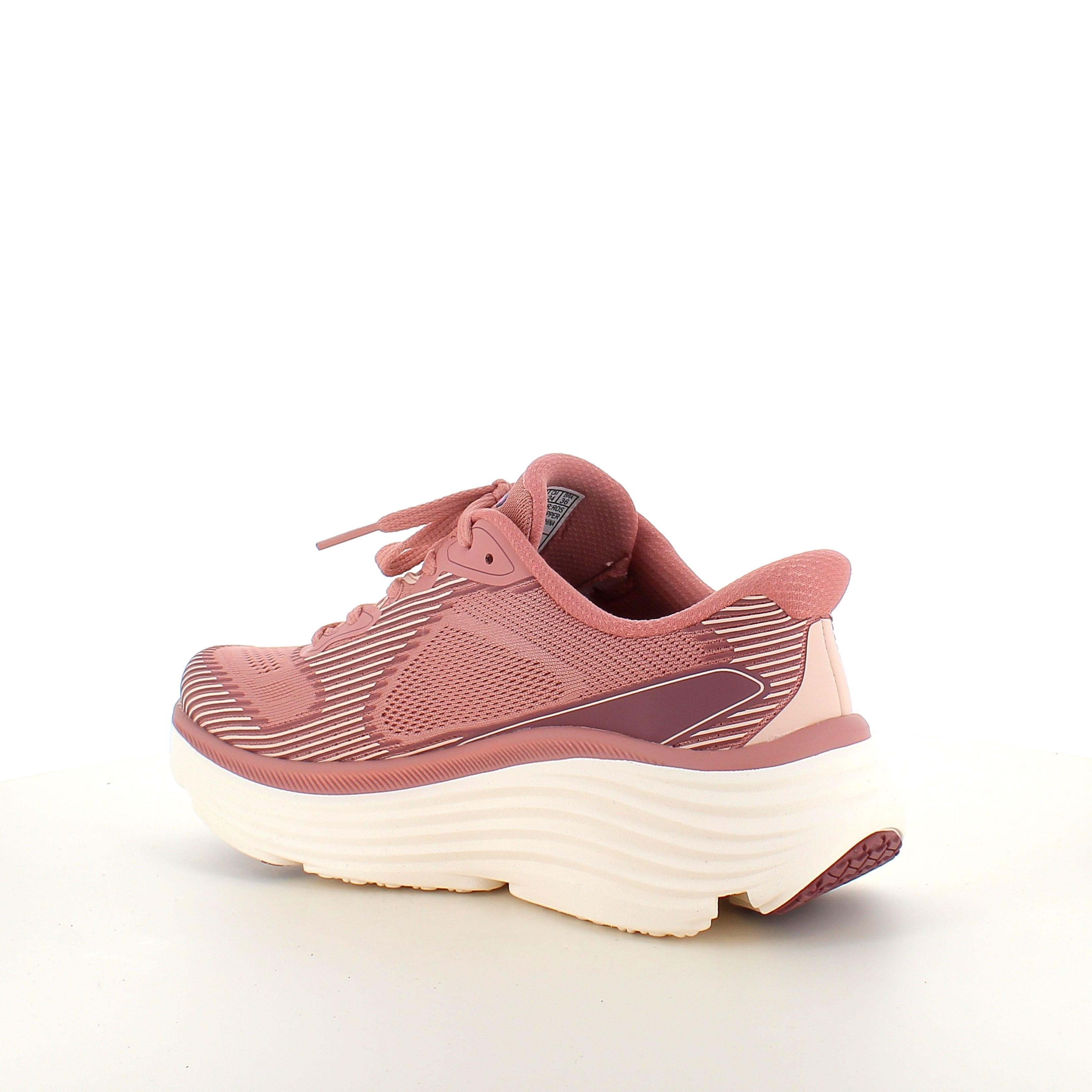 Skechers Max Cushioning Rosa slip on sneaker med maksimal stødabsorbering