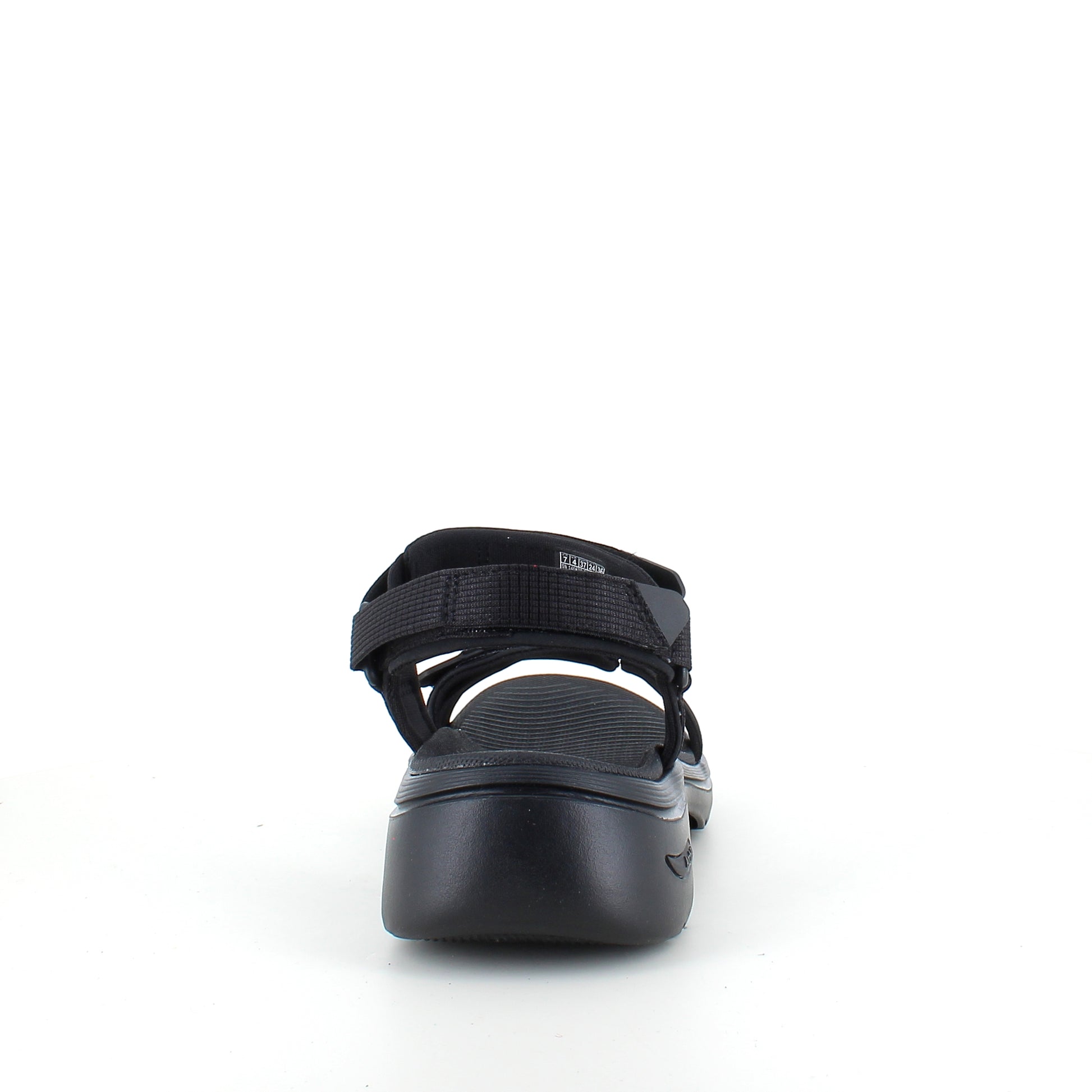 Skechers GO WALK Sandal i sort – komfort sandal med svangstøtte & stødabsorbering