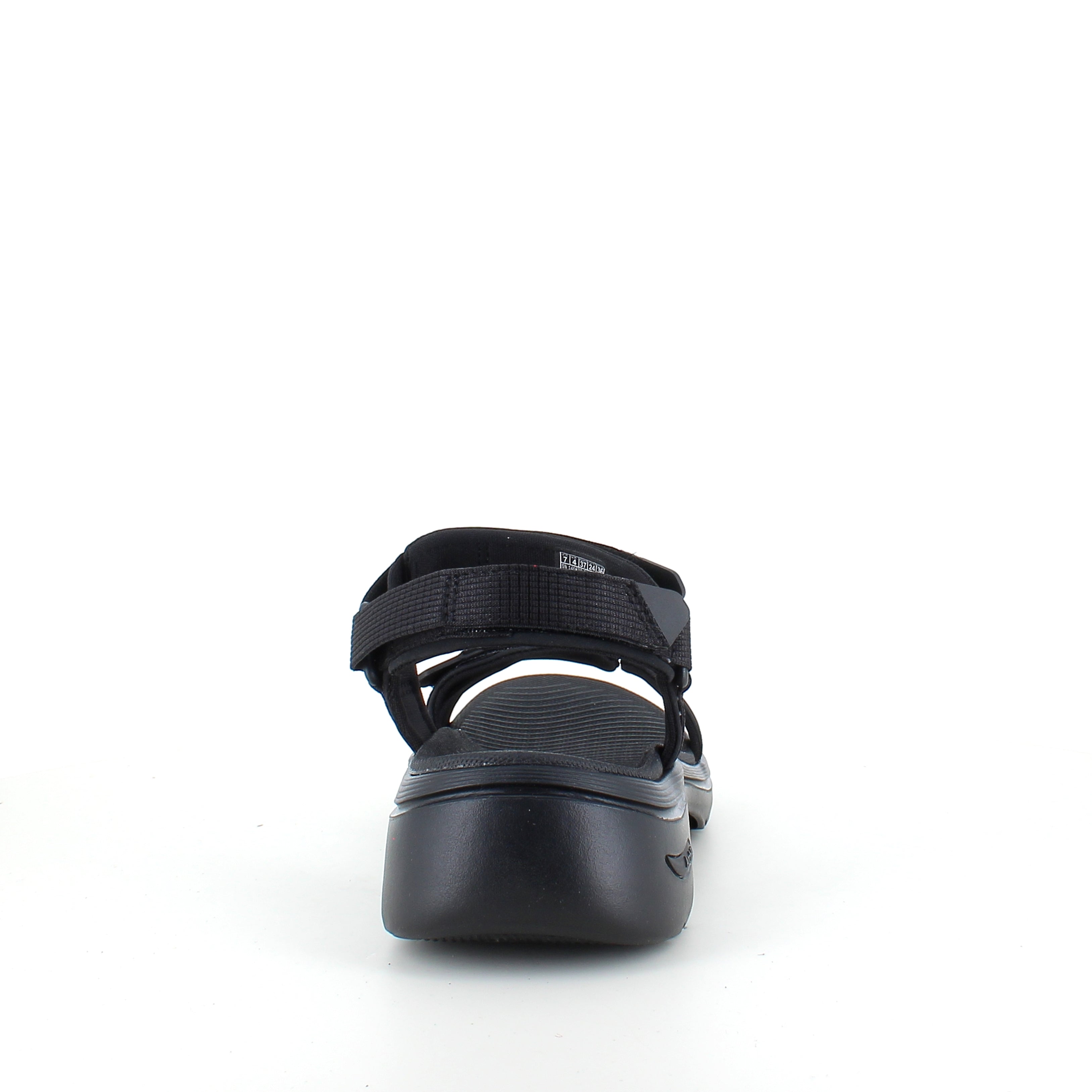 Skechers GO WALK Sandal i sort – komfort sandal med svangstøtte & stødabsorbering