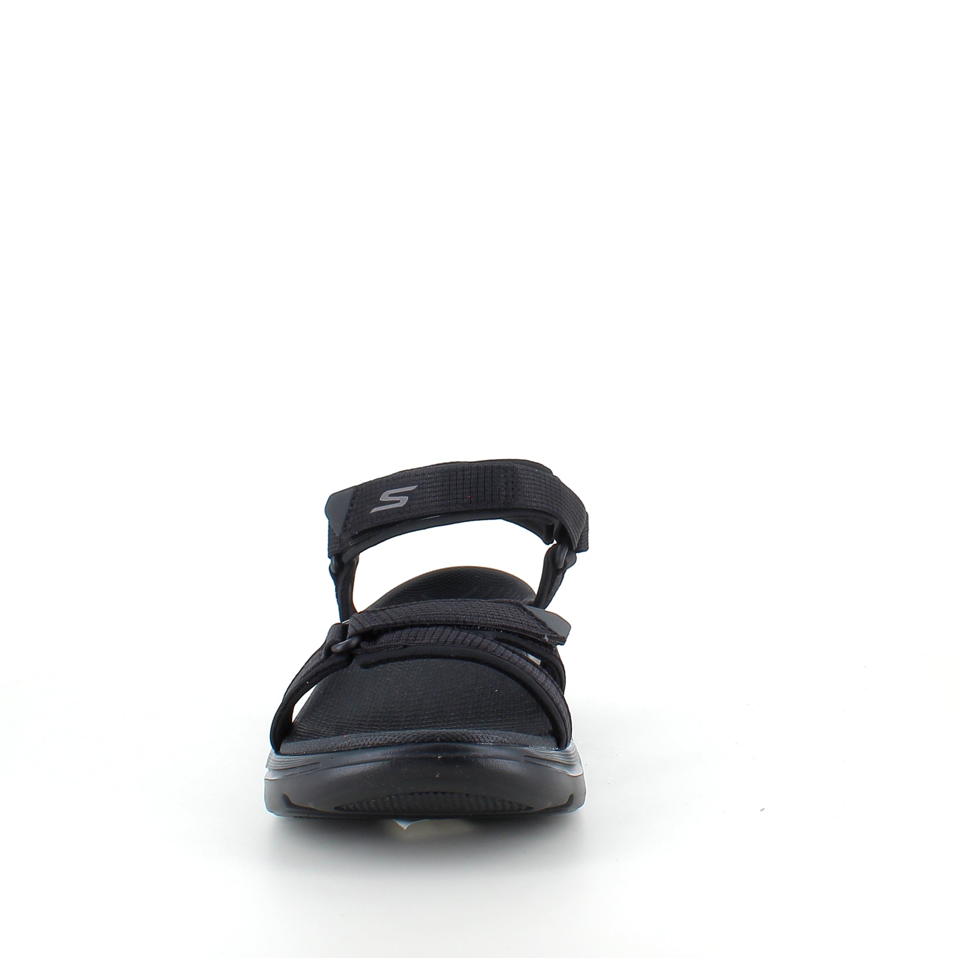 Skechers GO WALK Sandal i sort – komfort sandal med svangstøtte & stødabsorbering