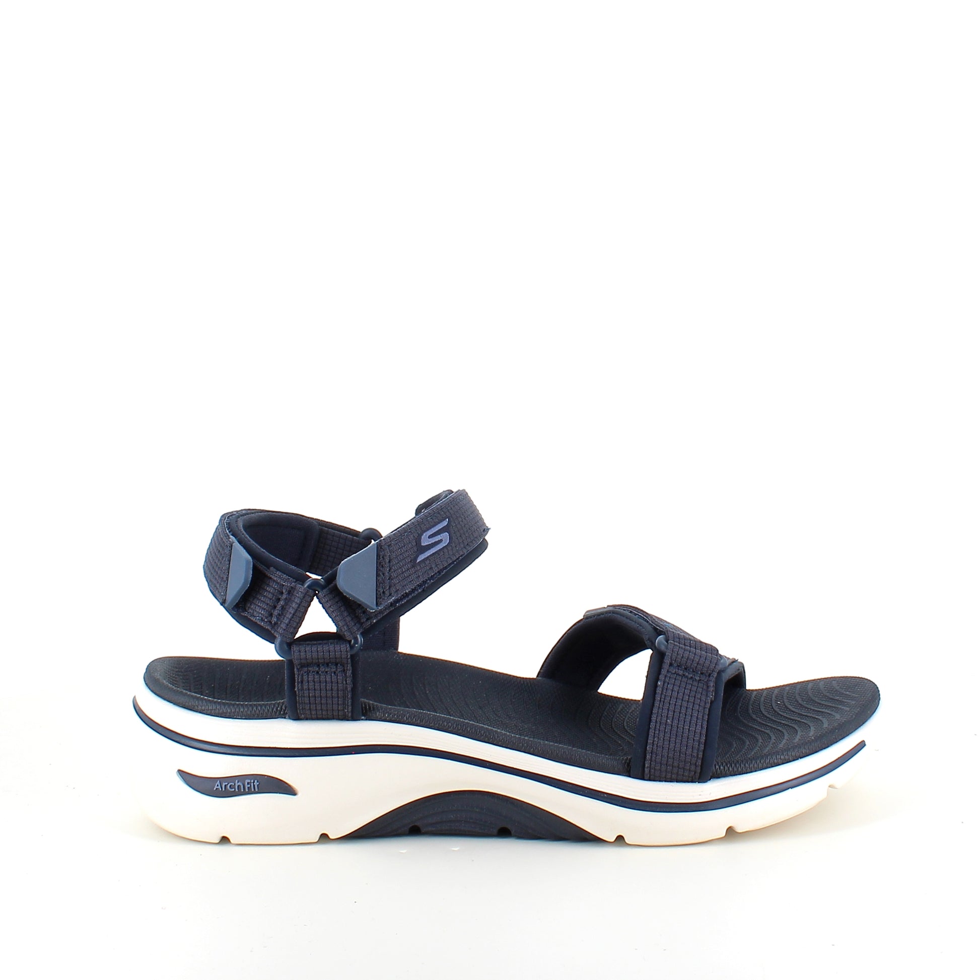 Skechers GO WALK Sandal i navy – komfort sandal med svangstøtte & stødabsorbering