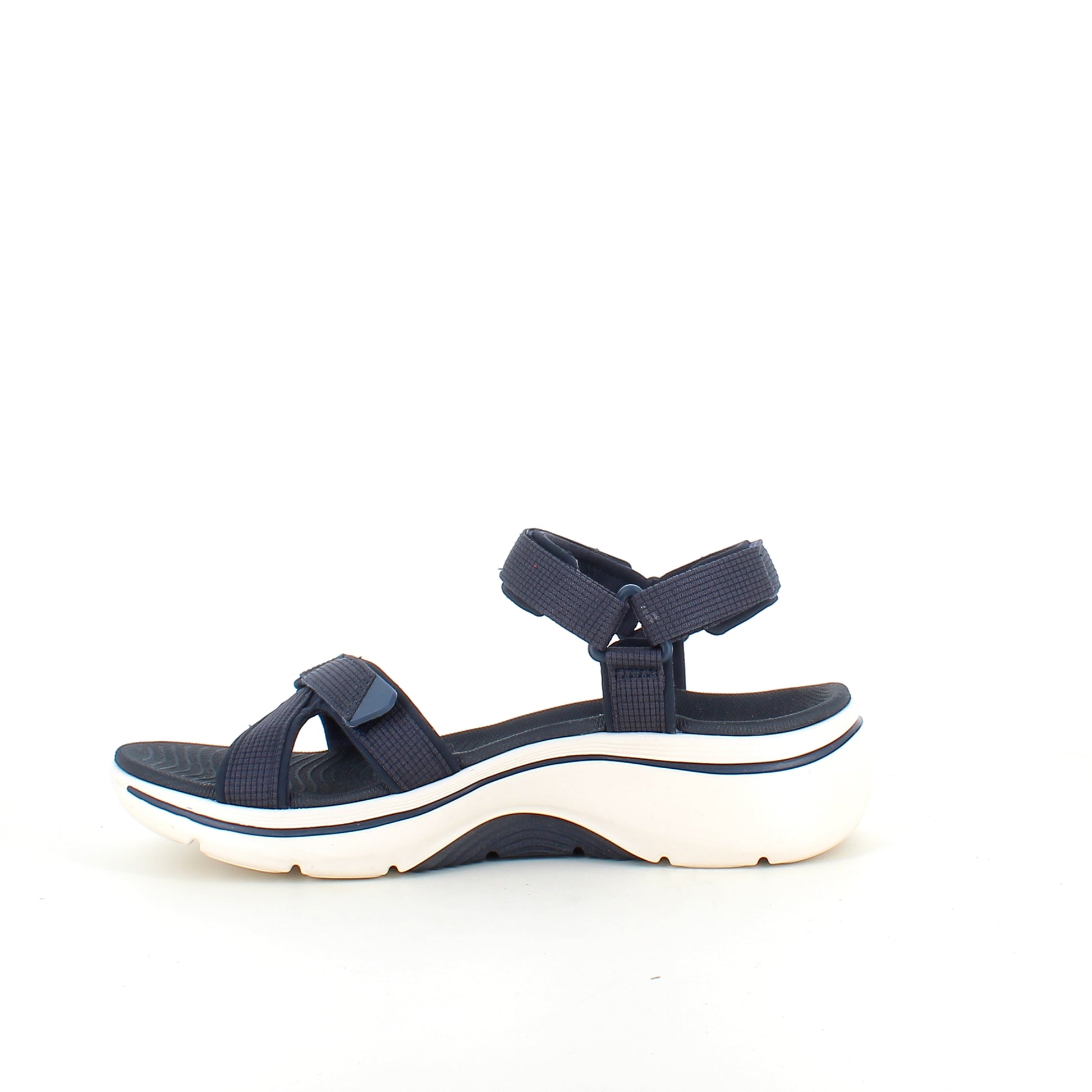 Skechers GO WALK Sandal i navy – komfort sandal med svangstøtte & stødabsorbering