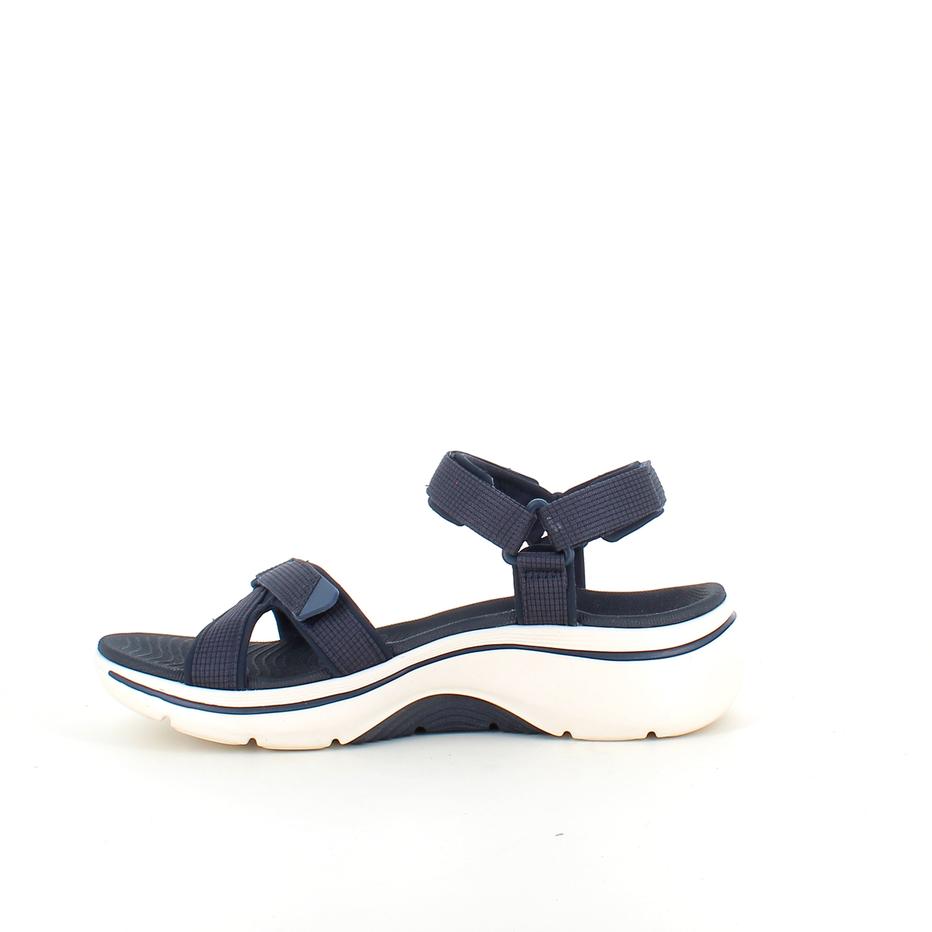 Skechers GO WALK Sandal i navy – komfort sandal med svangstøtte & stødabsorbering