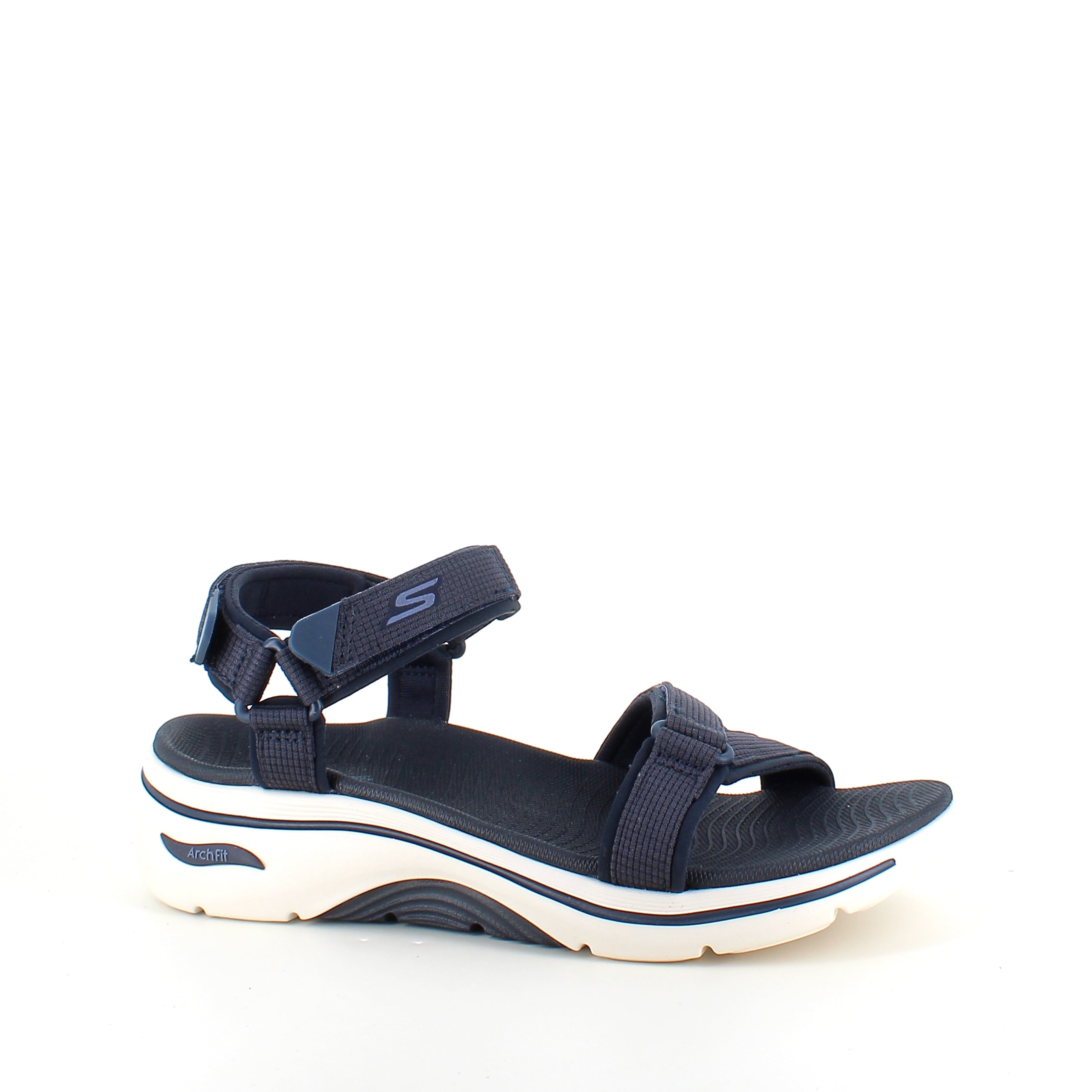 Skechers GO WALK Sandal i navy – komfort sandal med svangstøtte & stødabsorbering