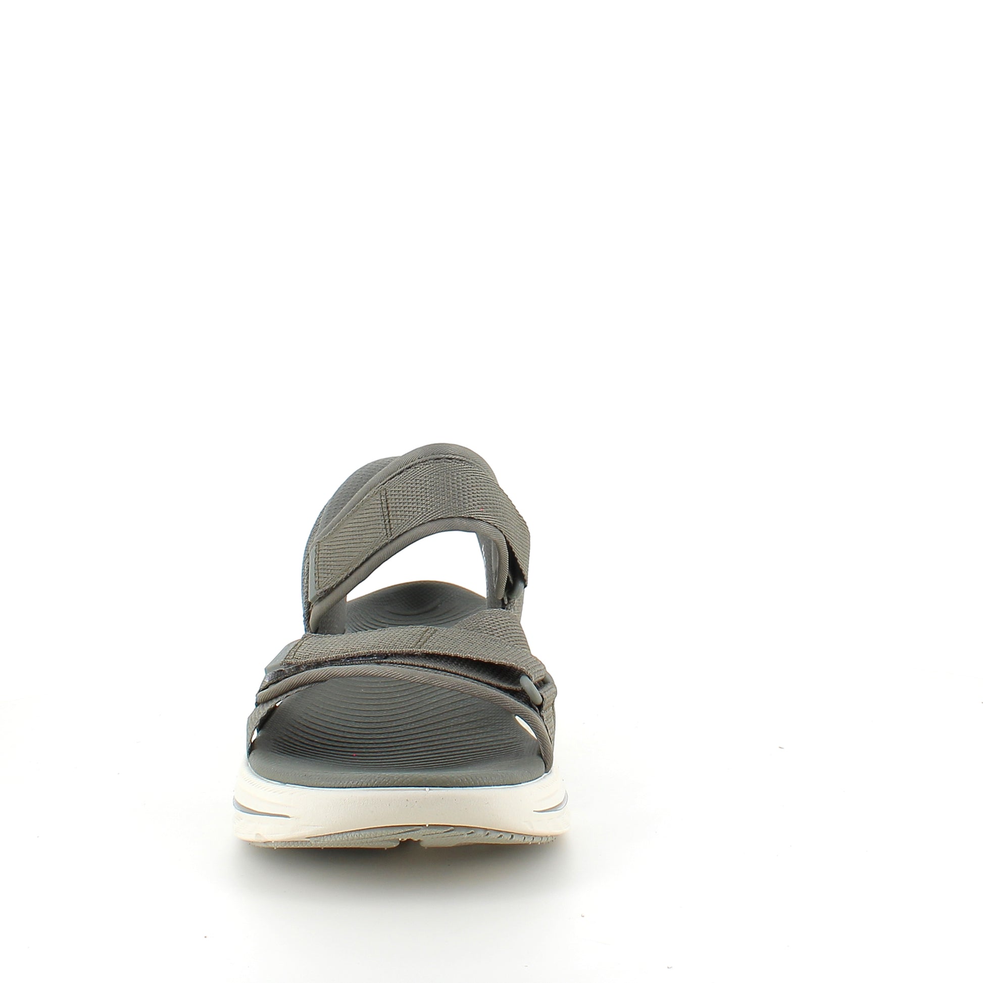 Skechers Max Cushioning sandal i olivengrøn – maksimal komfort & nem Slip-ins pasform