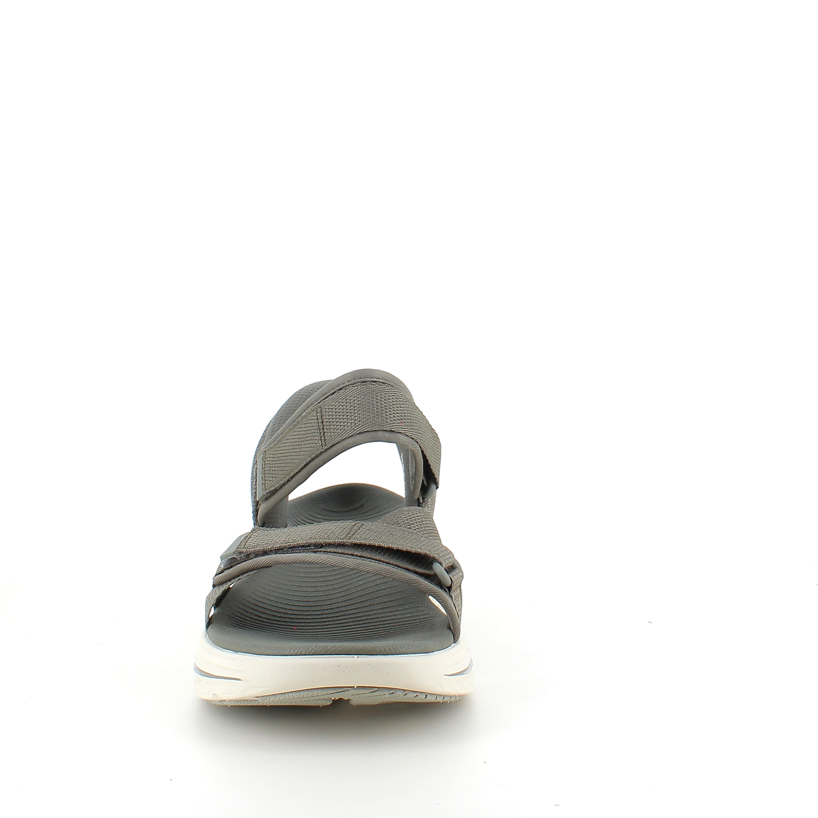 Skechers Max Cushioning sandal i olivengrøn – maksimal komfort & nem Slip-ins pasform