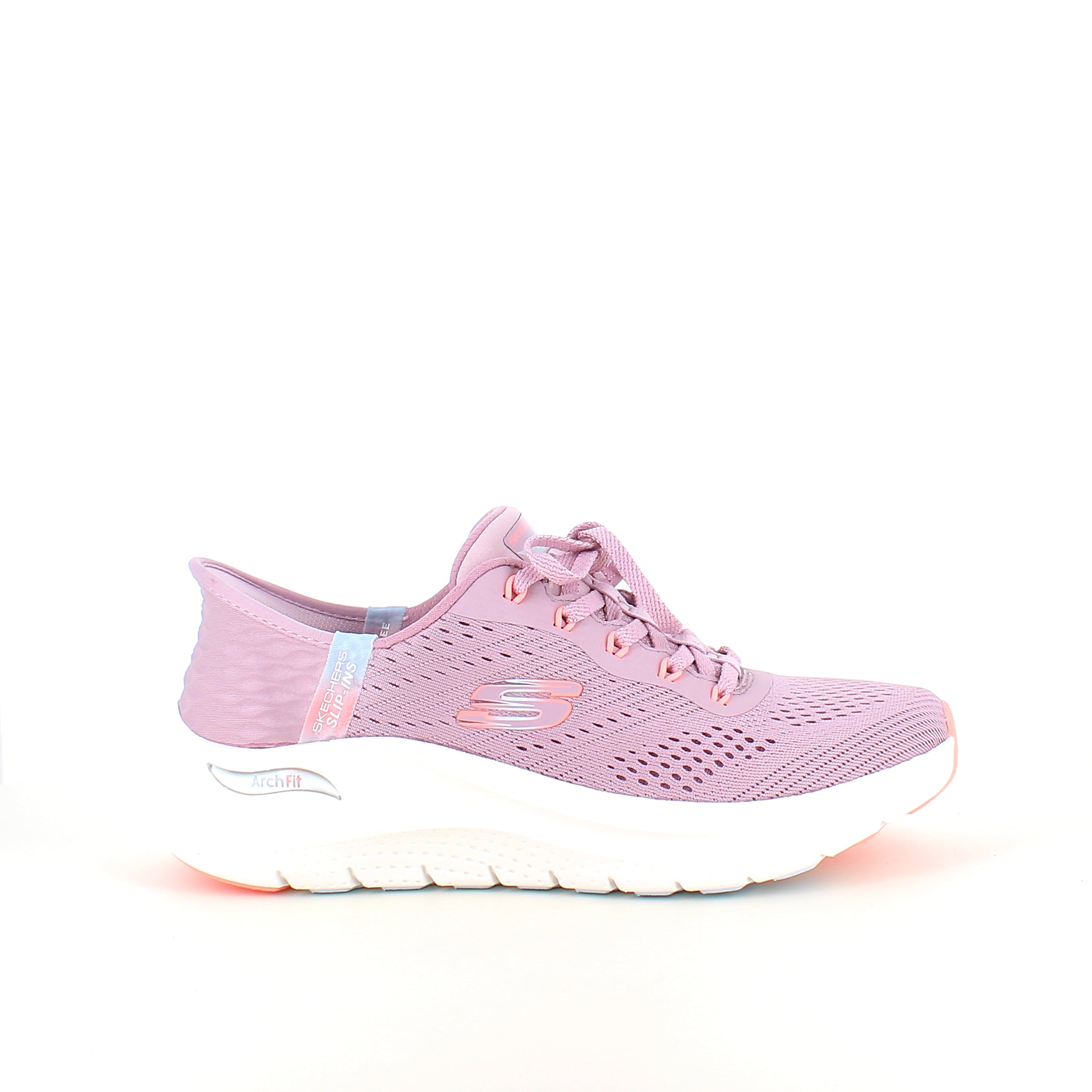 Skechers Slip-ins med Arch Fit – lavendel sneaker med hands free komfort