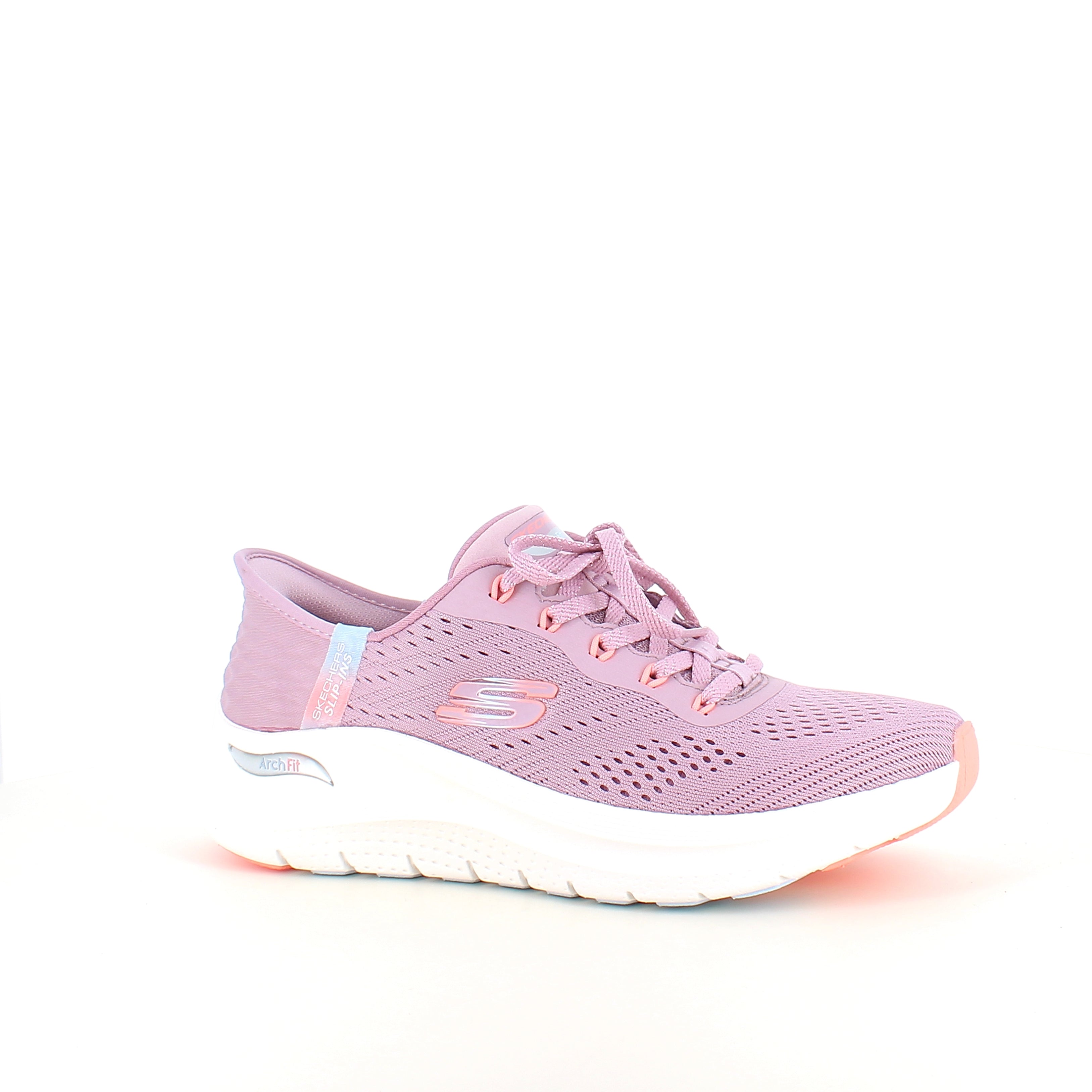 Skechers Slip-ins med Arch Fit – lavendel sneaker med hands free komfort