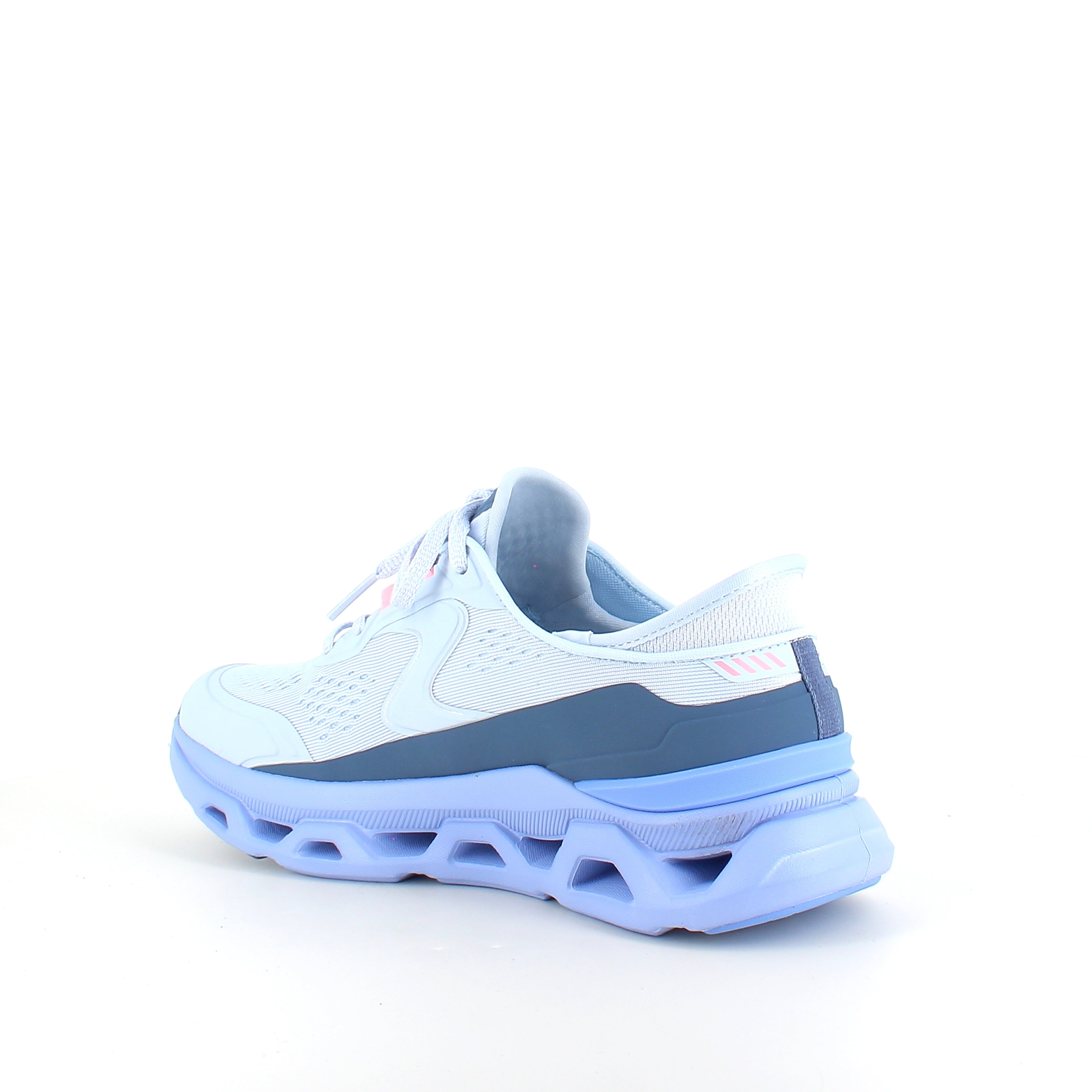 Skechers Glide-Step Aldus i lys blå – slip in sneaker med svangstøtte & stødabsorbering