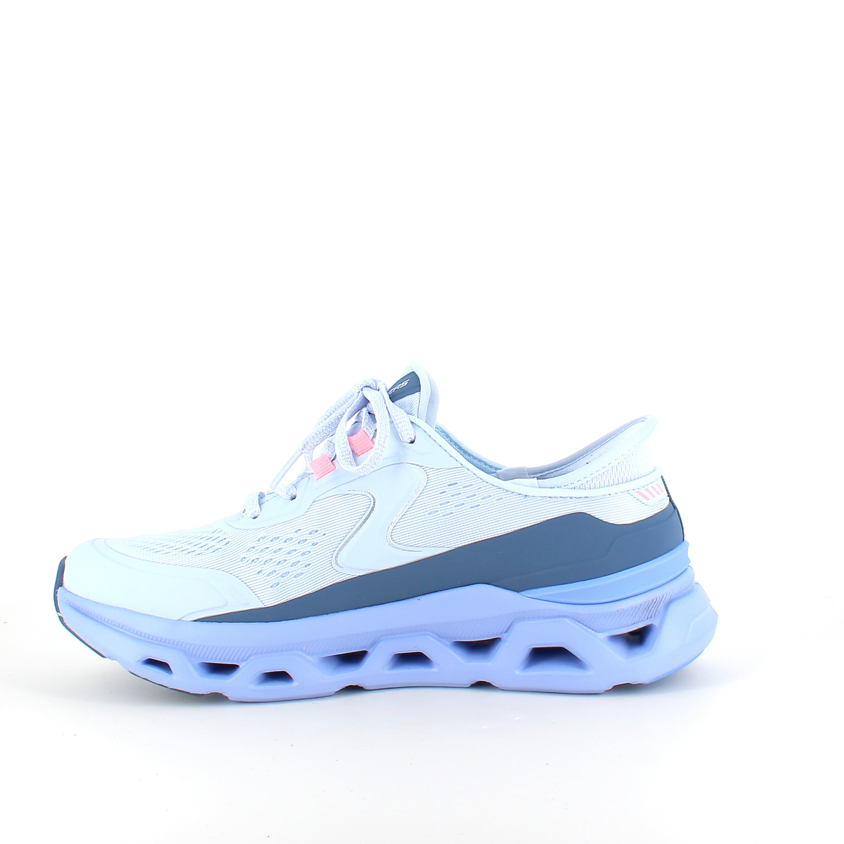 Skechers Glide-Step Aldus i lys blå – slip in sneaker med svangstøtte & stødabsorbering