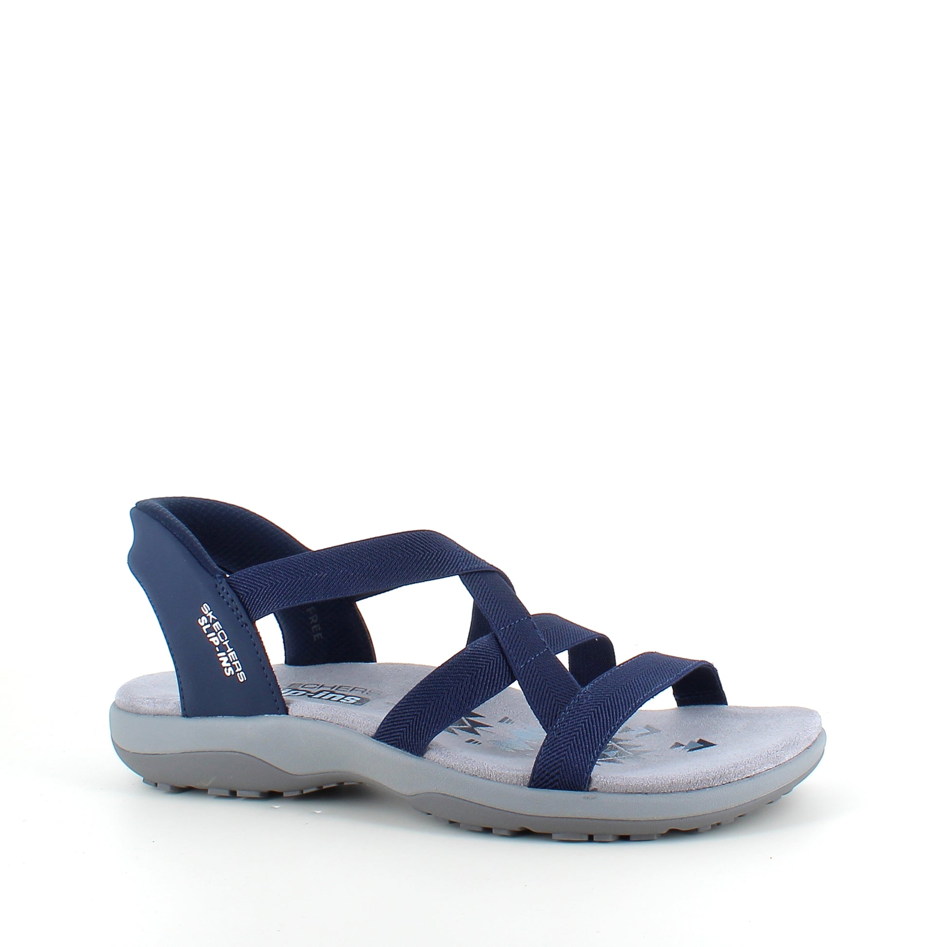 Skechers Slip-ins sandal i navy – let, fleksibel & komfortabel sandal