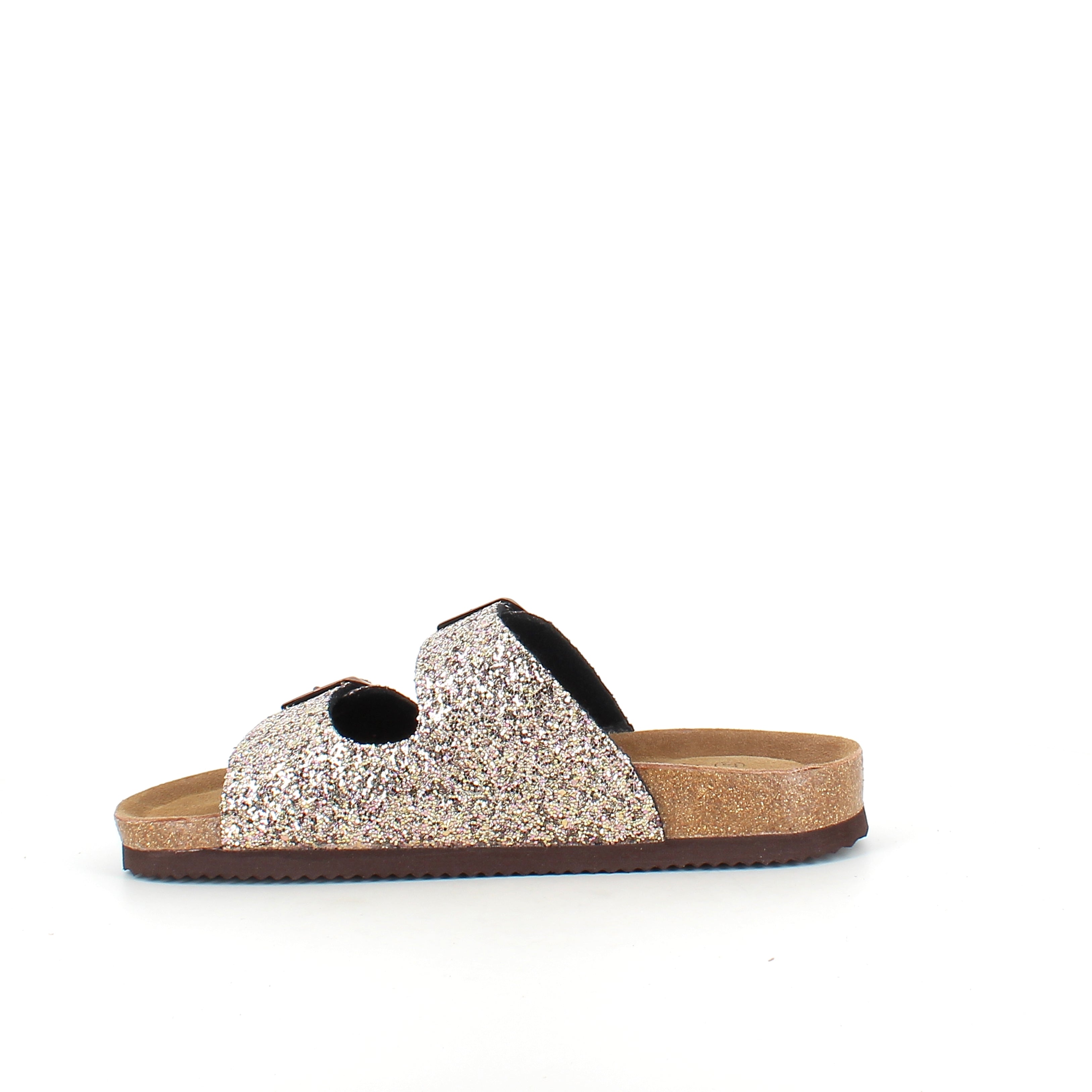 CPH Comfort Bio sandal med spænder i Gold Glitter – komfort & elegant look